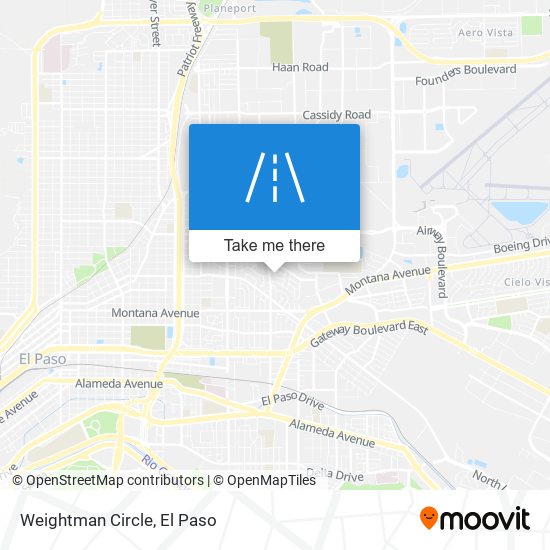 Mapa de Weightman Circle