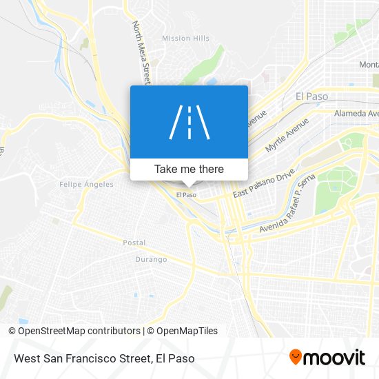 West San Francisco Street map
