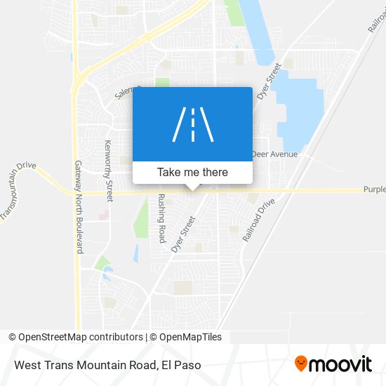 Mapa de West Trans Mountain Road