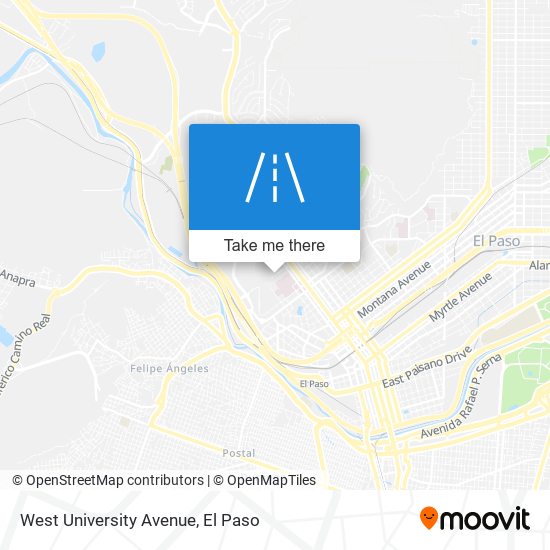 West University Avenue map
