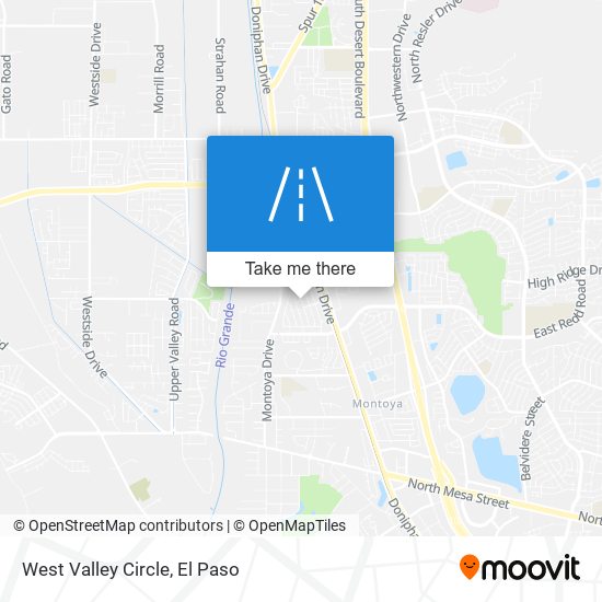 West Valley Circle map