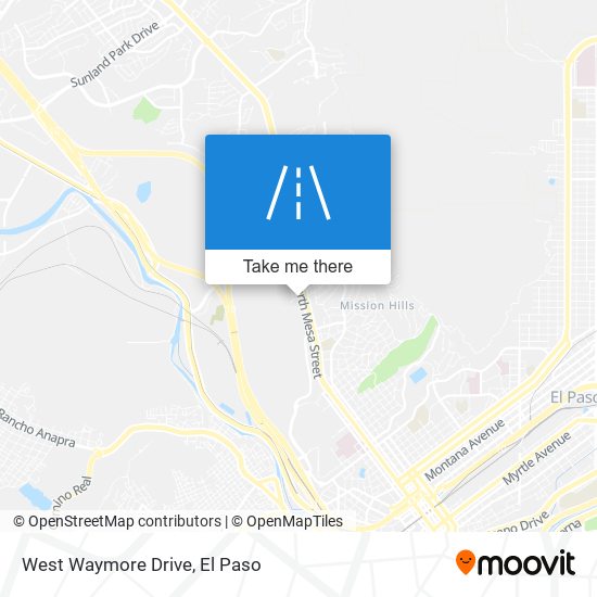 West Waymore Drive map