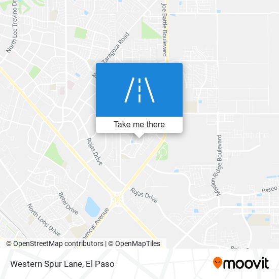 Western Spur Lane map