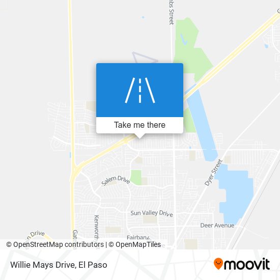 Willie Mays Drive map