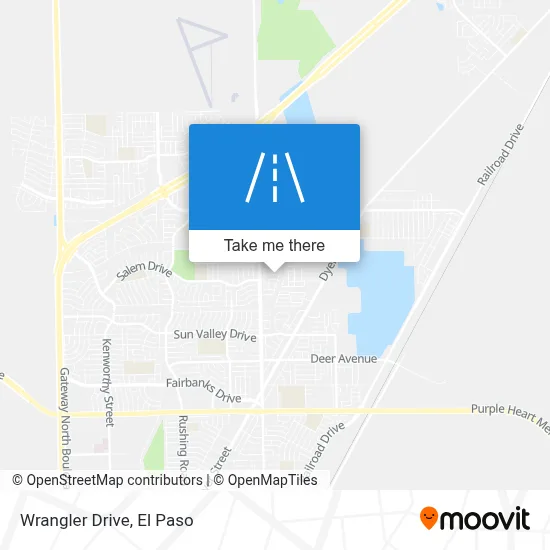 Wrangler Drive map