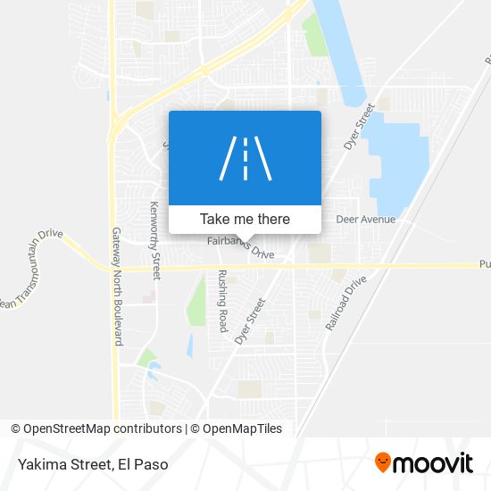 Yakima Street map