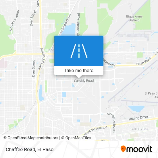 Chaffee Road map