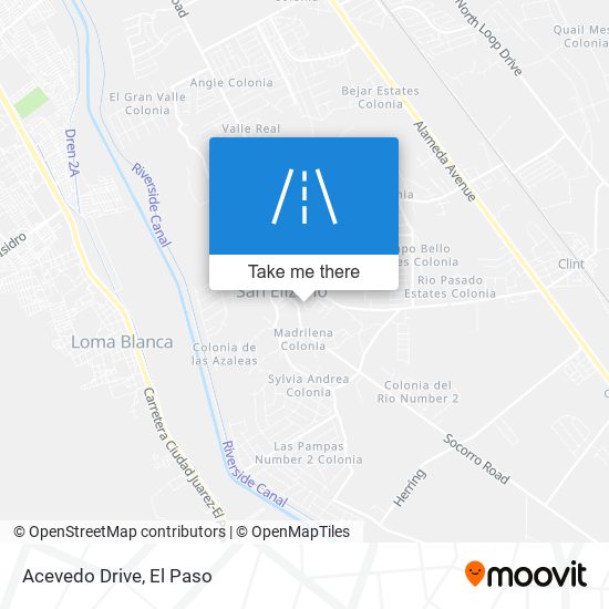 Acevedo Drive map