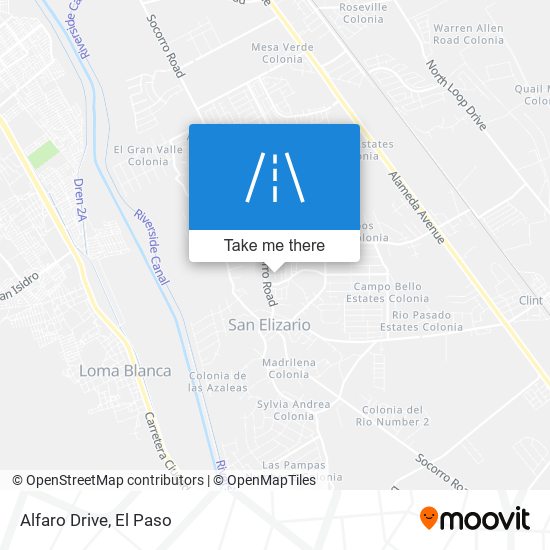 Alfaro Drive map