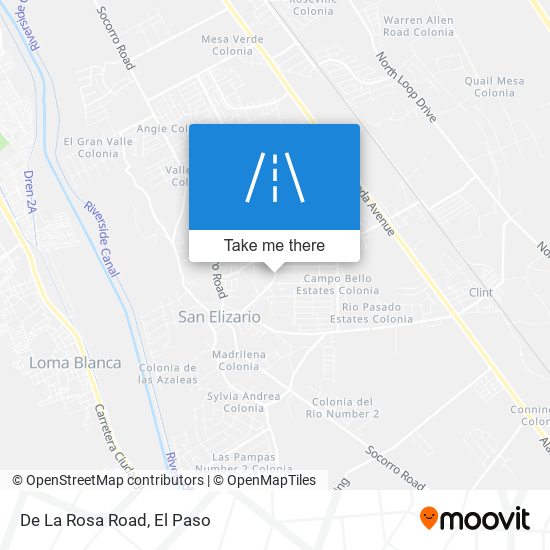 Mapa de De La Rosa Road