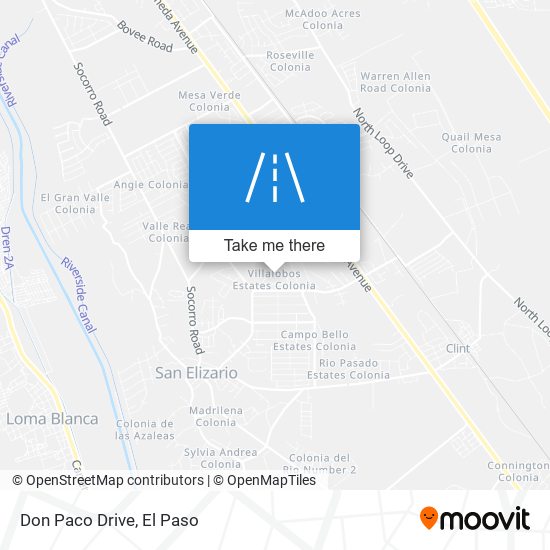 Don Paco Drive map