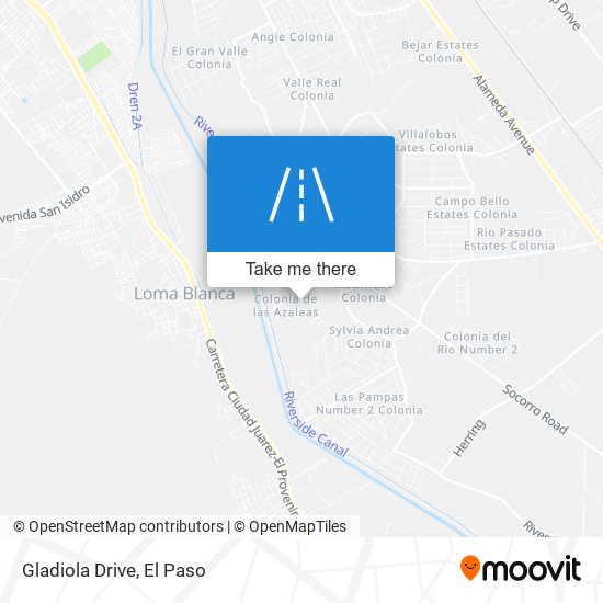 Gladiola Drive map