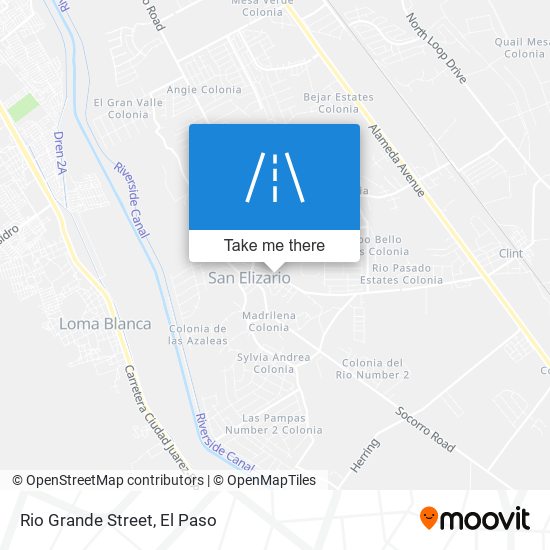 Rio Grande Street map