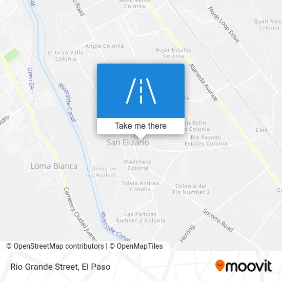 Rio Grande Street map