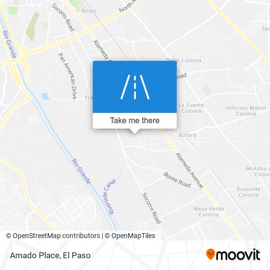 Amado Place map
