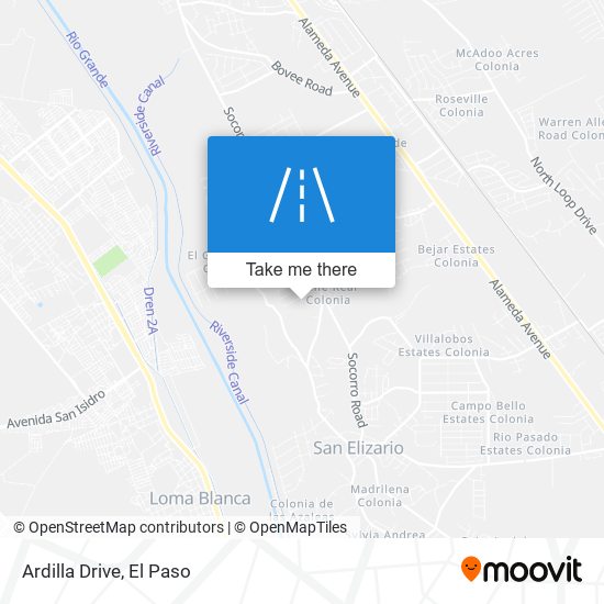 Ardilla Drive map