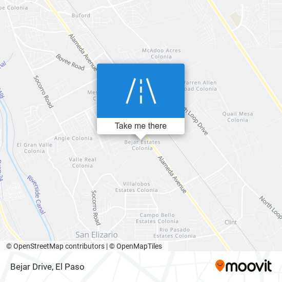 Mapa de Bejar Drive