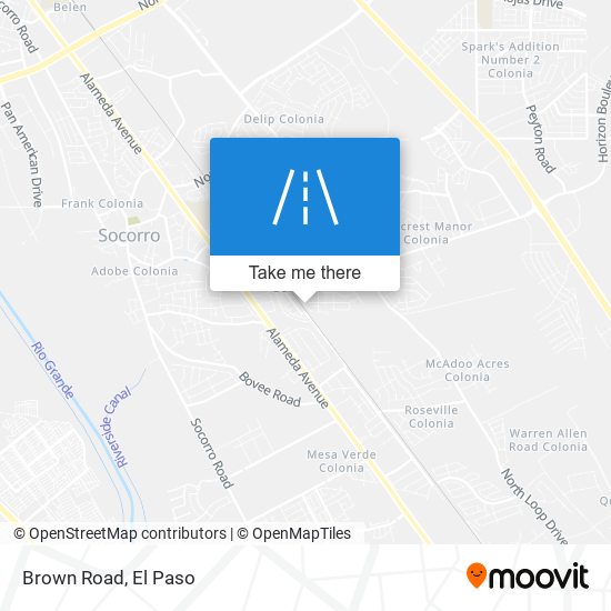 Mapa de Brown Road