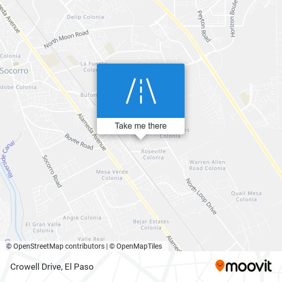 Crowell Drive map