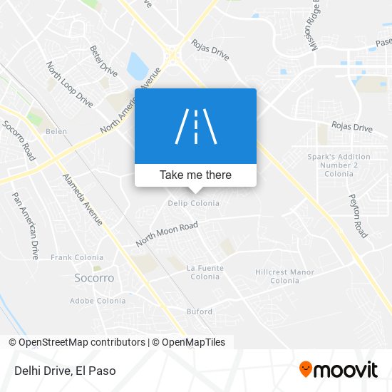 Mapa de Delhi Drive