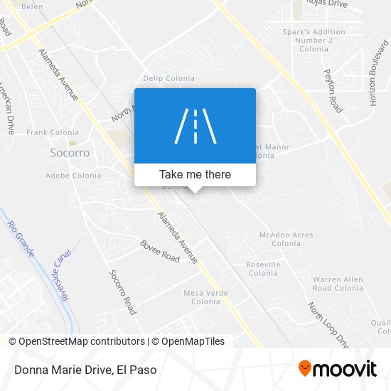 Donna Marie Drive map