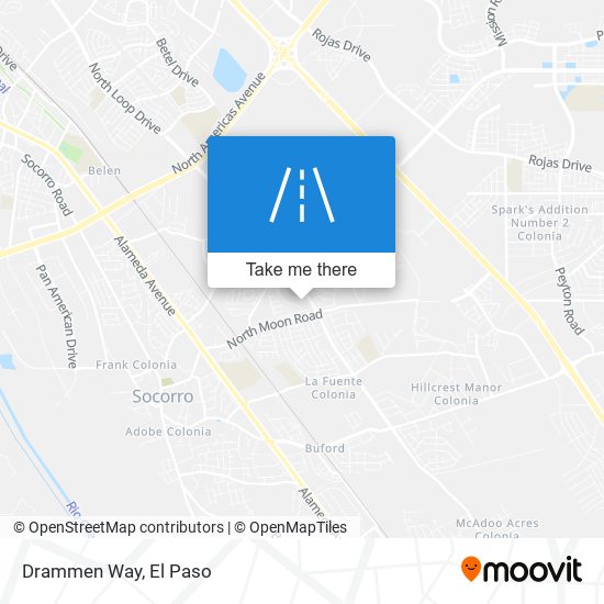 Drammen Way map