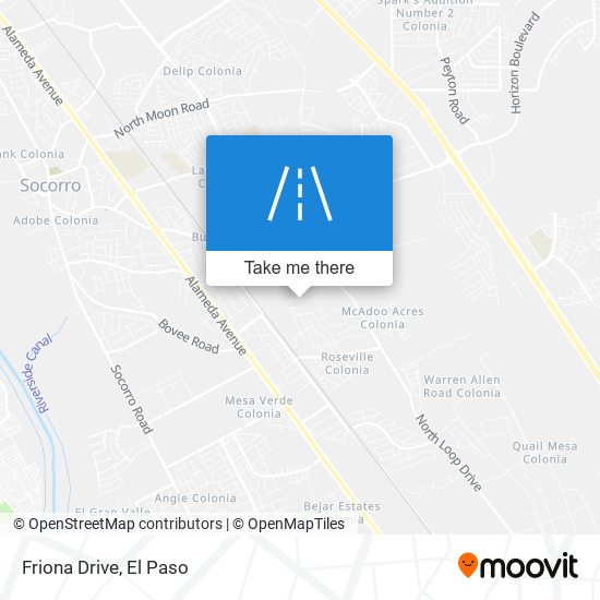 Friona Drive map