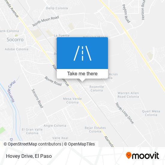 Hovey Drive map