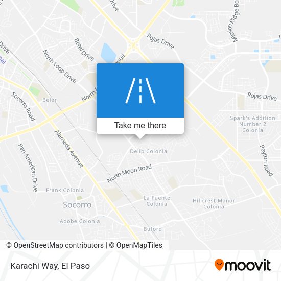 Mapa de Karachi Way
