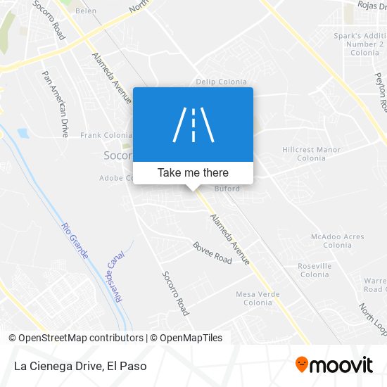 La Cienega Drive map