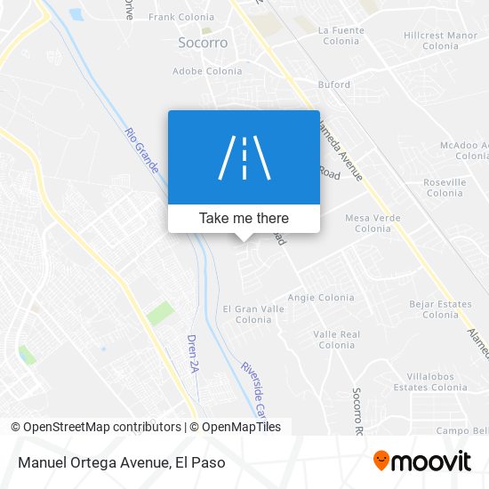 Mapa de Manuel Ortega Avenue