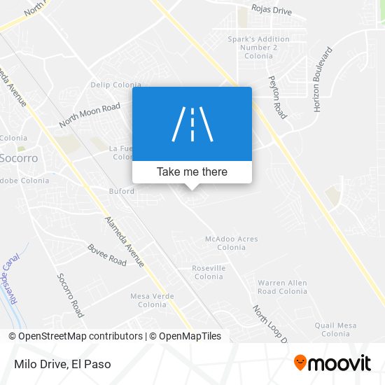 Milo Drive map