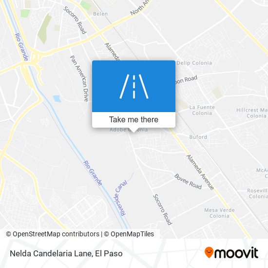 Mapa de Nelda Candelaria Lane