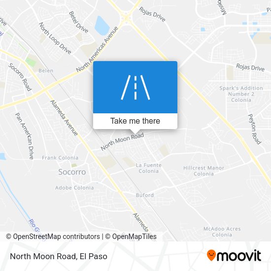 North Moon Road map