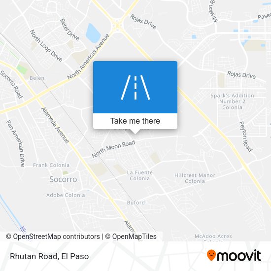 Mapa de Rhutan Road