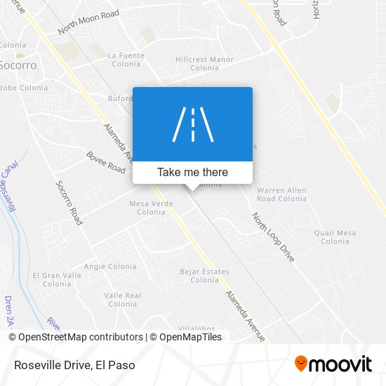 Roseville Drive map