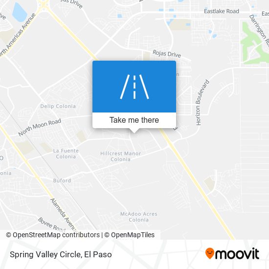 Spring Valley Circle map