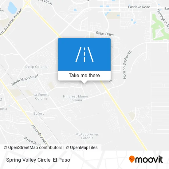 Spring Valley Circle map