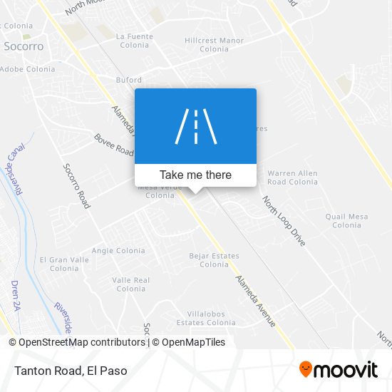 Tanton Road map