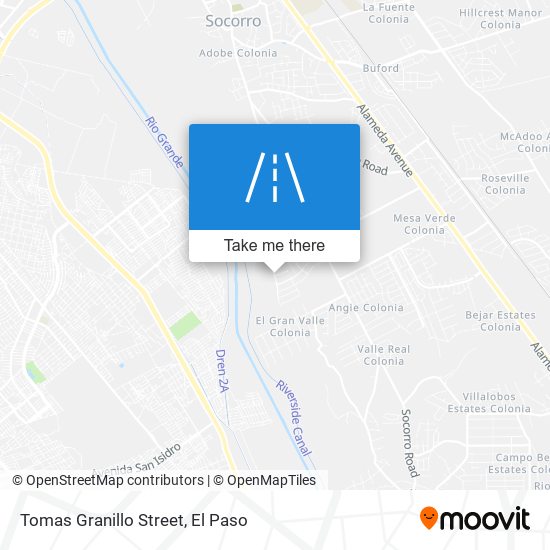 Tomas Granillo Street map