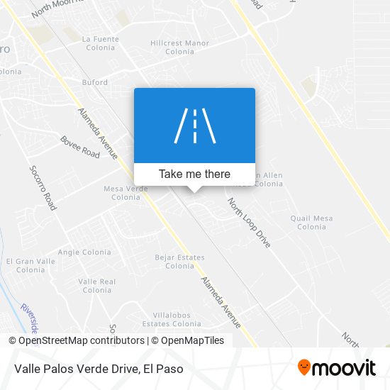 Mapa de Valle Palos Verde Drive