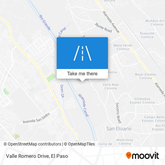 Mapa de Valle Romero Drive