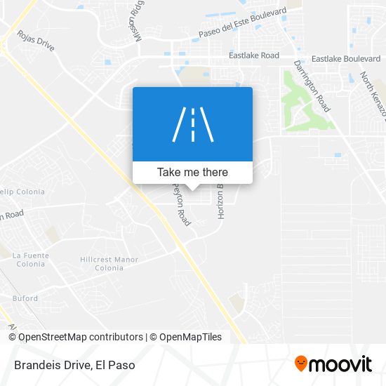 Brandeis Drive map