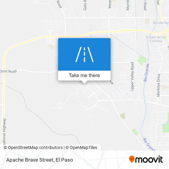 Apache Brave Street map