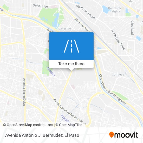 Avenida Antonio J. Bermúdez map