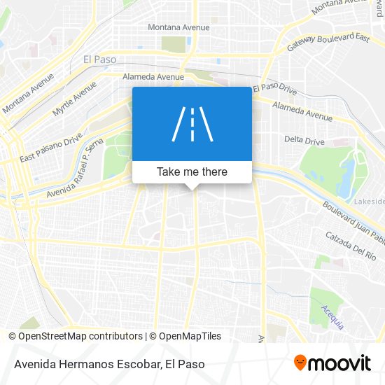 Avenida Hermanos Escobar map
