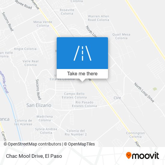 Chac Mool Drive map
