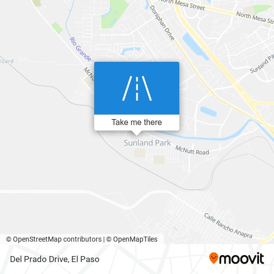Del Prado Drive map
