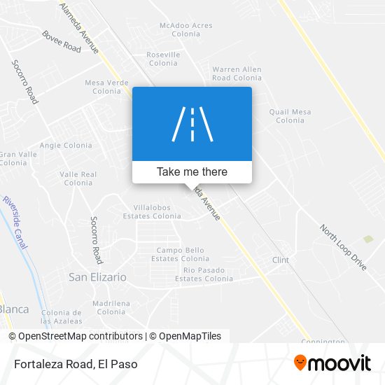 Fortaleza Road map