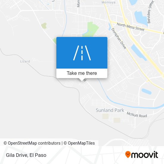 Gila Drive map